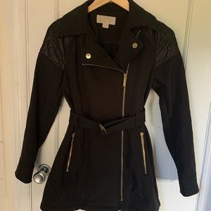 Michael Kors Asymmetrical Black Coat